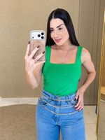 BLUSA POLIAMIDA GOLA QUADRADA MIRNA
