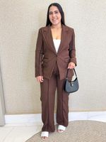 CONJUNTO CALÇA E BLAZER LORIS TWILL LENDER 