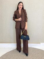 CONJUNTO CALÇA E BLAZER LORIS TWILL LENDER 