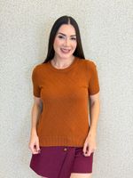BLUSA BÁSICA DE TRICÔ IMPORTADO PENTANY 