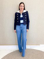 CALÇA WIDE LEG JEANS LIVRON