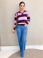 CALÇA WIDE LEG JEANS LIVRON