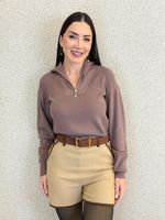 SHORT COM CINTO E VIÉS LÃ BATIDA LINNY