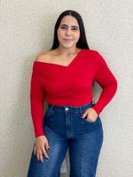 BODY MANGA LONGA ASSIMÉTRICO SUYANE