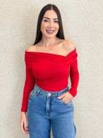 BODY MANGA LONGA ASSIMÉTRICO SUYANE