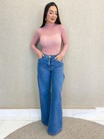 CALÇA JEANS WIDE LEG LUPY