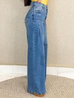 CALÇA JEANS WIDE LEG LUPY