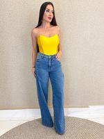 CALÇA JEANS WIDE LEG LUPY