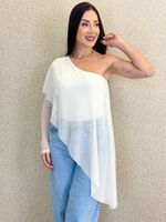 BODY ASSIMÉTRICO NULA MANGA SYLVIE