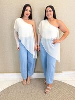 BODY ASSIMÉTRICO NULA MANGA SYLVIE
