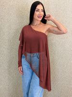 BODY ASSIMÉTRICO NULA MANGA SYLVIE