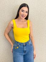 BLUSA POLIAMIDA GOLA QUADRADA MIRNA