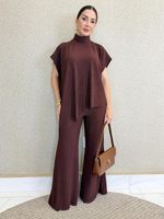 CONJUNTO CALÇA E BLUSA ASSIMÉTRICA ANARRUGA ABLASS