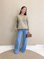 CALÇA JEANS WIDE LEG LAURETTE