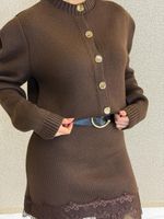 CONJUNTO DE TRICÔ MODAL SAIA E BLUSA GISELA
