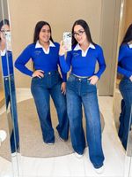 CROPPED CANELADO GOLA POLO PÁTRIA