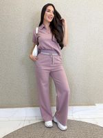 CONJUNTO MOLETINHO CALÇA E BLUSA POLO HEMB
