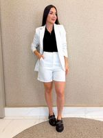 CONJUNTO BLAZER E SHORT RISCA DE GIZ KREIDE