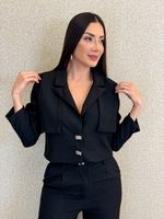 CONJUNTO CALÇA E MINI BLAZER DE ALFAIATARIA MILIE