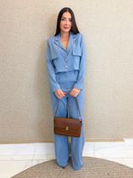 CONJUNTO CALÇA E MINI BLAZER DE ALFAIATARIA MILIE