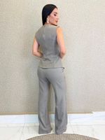 CONJUNTO CALÇA E COLETE ALFAIATARIA GABARDINE URBAN