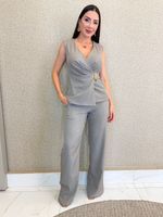 CONJUNTO CALÇA E COLETE ALFAIATARIA GABARDINE URBAN