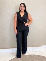 CONJUNTO CALÇA E COLETE ALFAIATARIA GABARDINE URBAN
