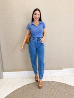 CALÇA MOM JEANS CROWN