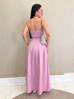 CONJUNTO SAIA LONGA E CROPPED NADIA