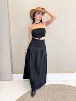 CONJUNTO SAIA LONGA E CROPPED NADIA