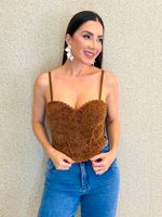 CROPPED RENDADO DE ALCINHA TASSE