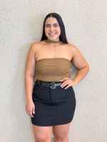 SHORT SAIA COM CINTO ALFAIATARIA GOLDINA