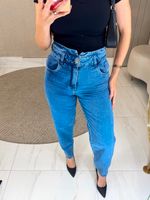 CALÇA MOM JEANS CROWN