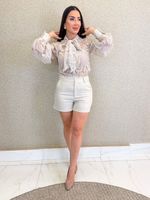 CONJUNTO SHORT E CAMISA DE RENDA SLOANE