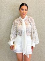 CONJUNTO SHORT E CAMISA DE RENDA SLOANE