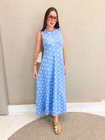 VESTIDO LONGUETE DE MOLETINHO MALVY 