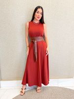 VESTIDO LONGUETE DE MOLETINHO MALVY 