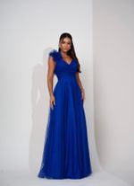 VESTIDO LONGO TULE AURORA BRIGHT  