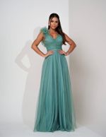 VESTIDO LONGO TULE AURORA BRIGHT  