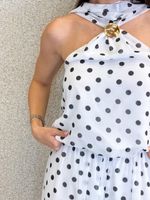 CONJUNTO CALÇA E BLUSA POÁ FRENTE ÚNICA BLAIN