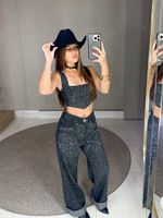 CONJUNTO JEANS COM BRILHO CYPHER