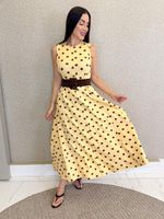 VESTIDO LONGUETE DE MOLETINHO MALVY 