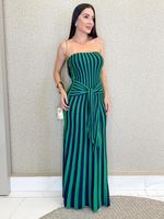 VESTIDO LISTRADO DE TRICÔ MODAL MELROSE