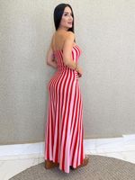 VESTIDO LISTRADO DE TRICÔ MODAL MELROSE