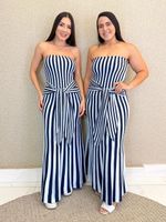 VESTIDO LISTRADO DE TRICÔ MODAL MELROSE