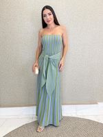 VESTIDO LISTRADO DE TRICÔ MODAL MELROSE