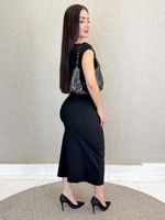 VESTIDO BENGALINE LONGUETE ASFEN
