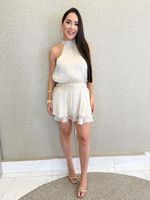 VESTIDO ACETINADO GOLA ALTA VENTURE 