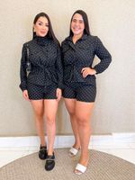 CONJUNTO SHORT E JAQUETA ALFAIATARIA POÁ KIBE