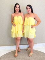 VESTIDO DE CHIFON TOMARA QUE CAIA ANYX